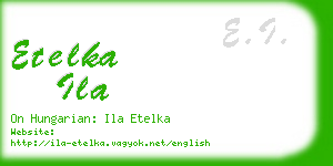 etelka ila business card